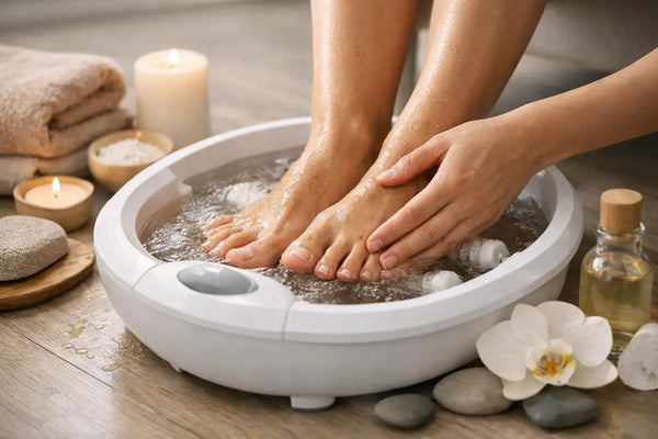 Fodbad med massage til ømme og trætte fødder