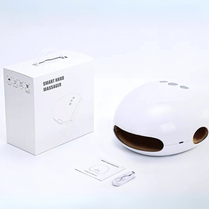 Håndmassager med ergonomisk design og varmefunktion til afslapning af hænder