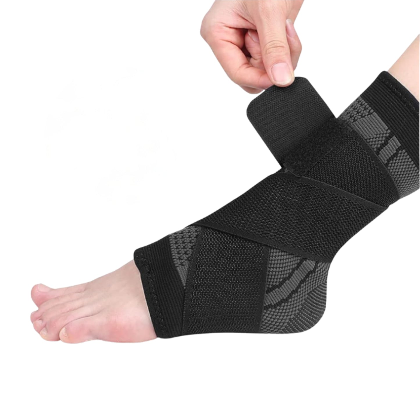 Støttebind til ankel med strap