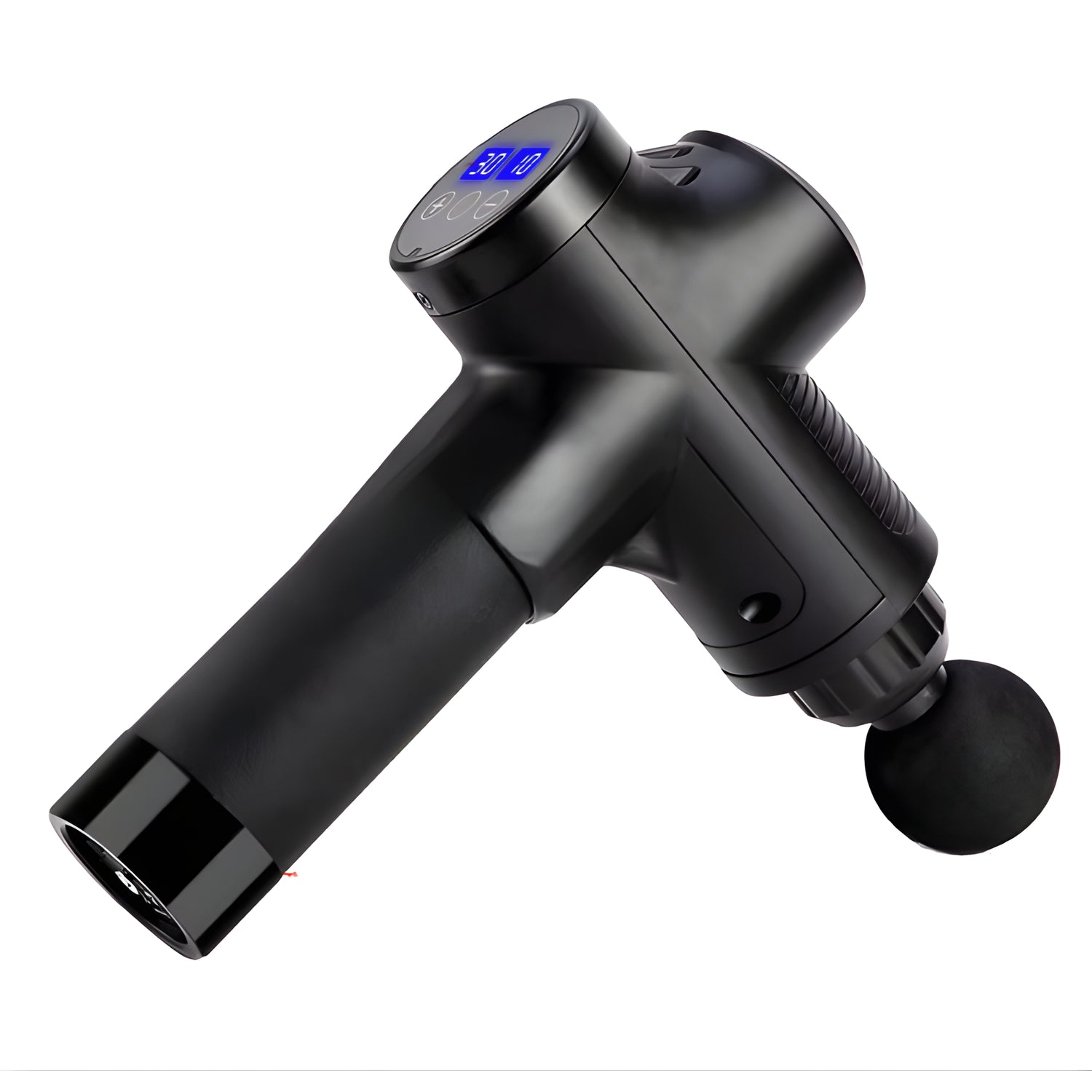 Massagepistol med ergonomisk design og digital display til muskelafspænding