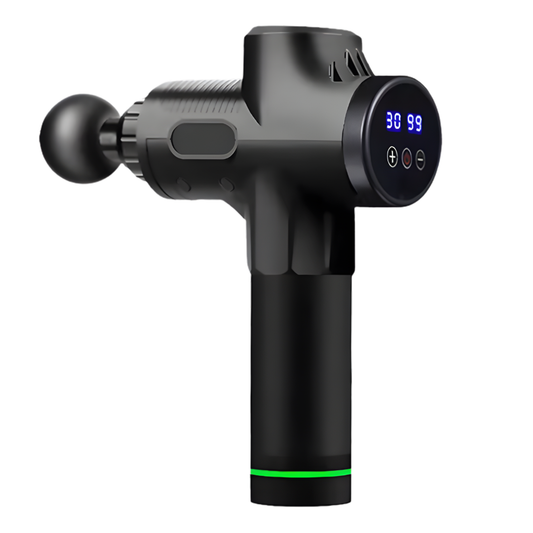 Massagepistol til muskelafspænding og restitution med digital display