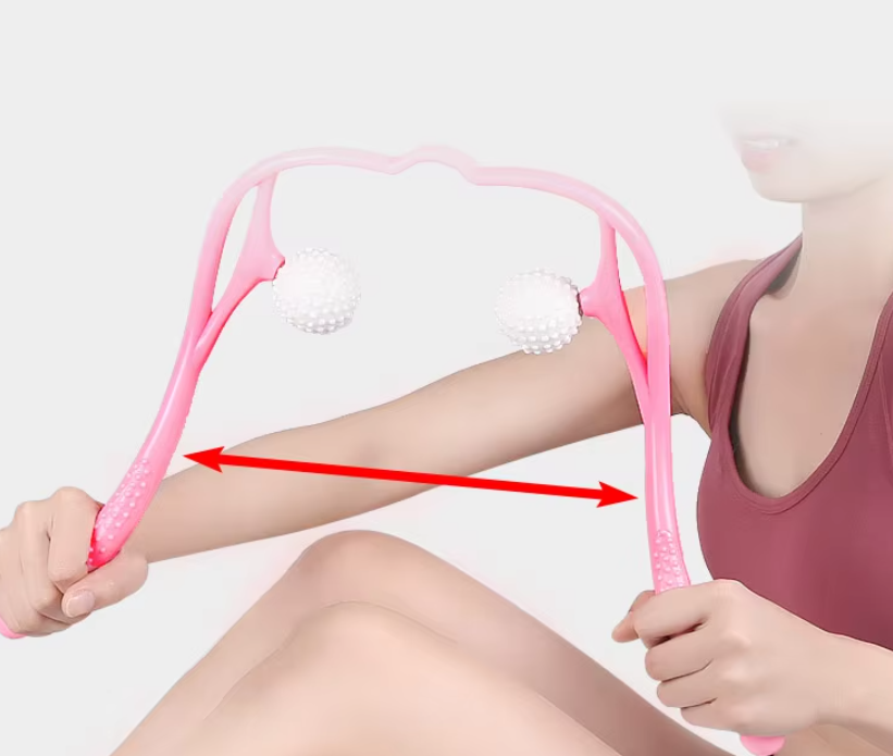 Nakkemassager med dobbeltkugler til dybdegående massage af ømme punkter