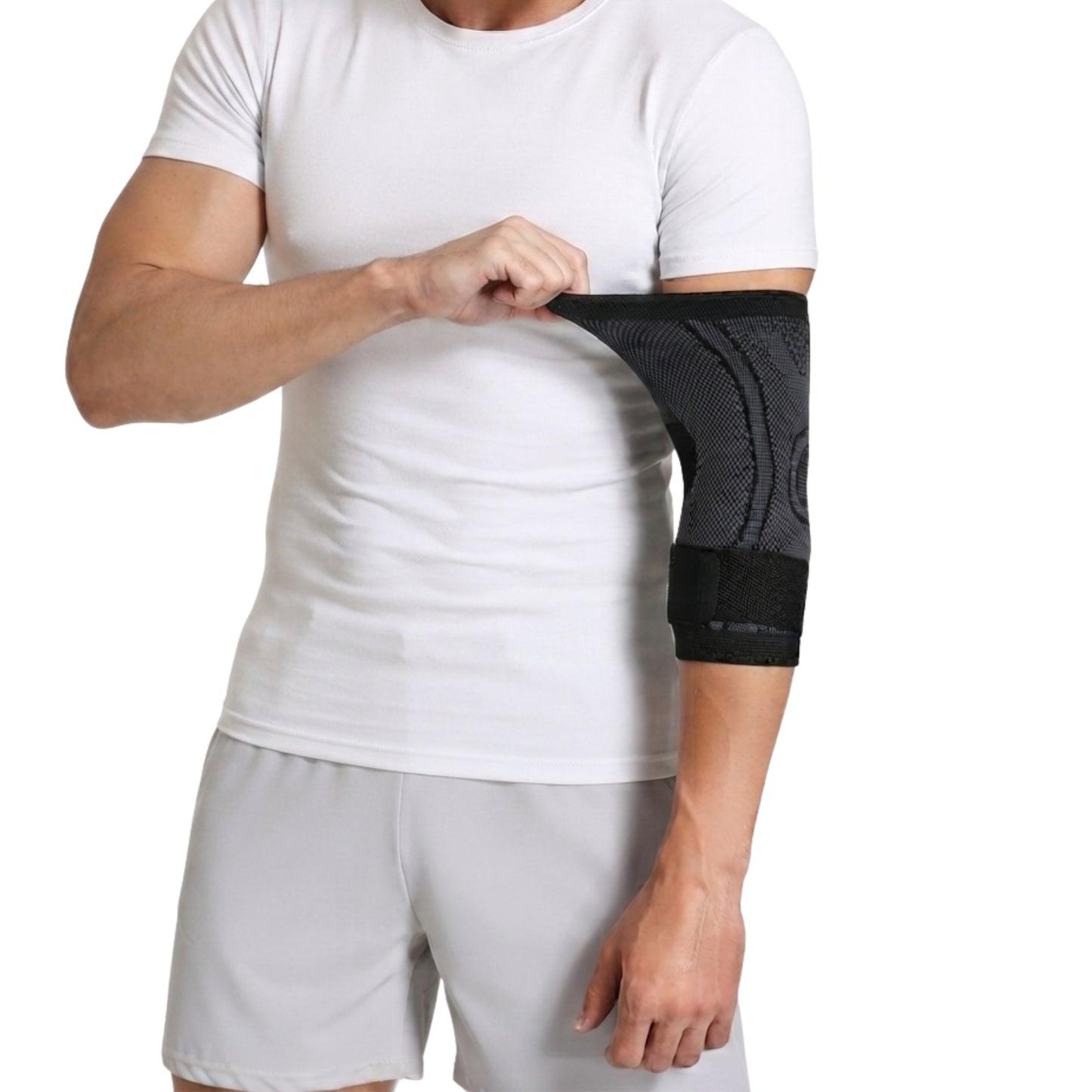 Støttebind til albue med strap