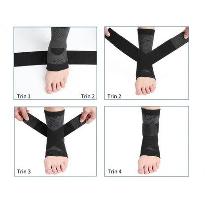 Støttebind til ankel med strap