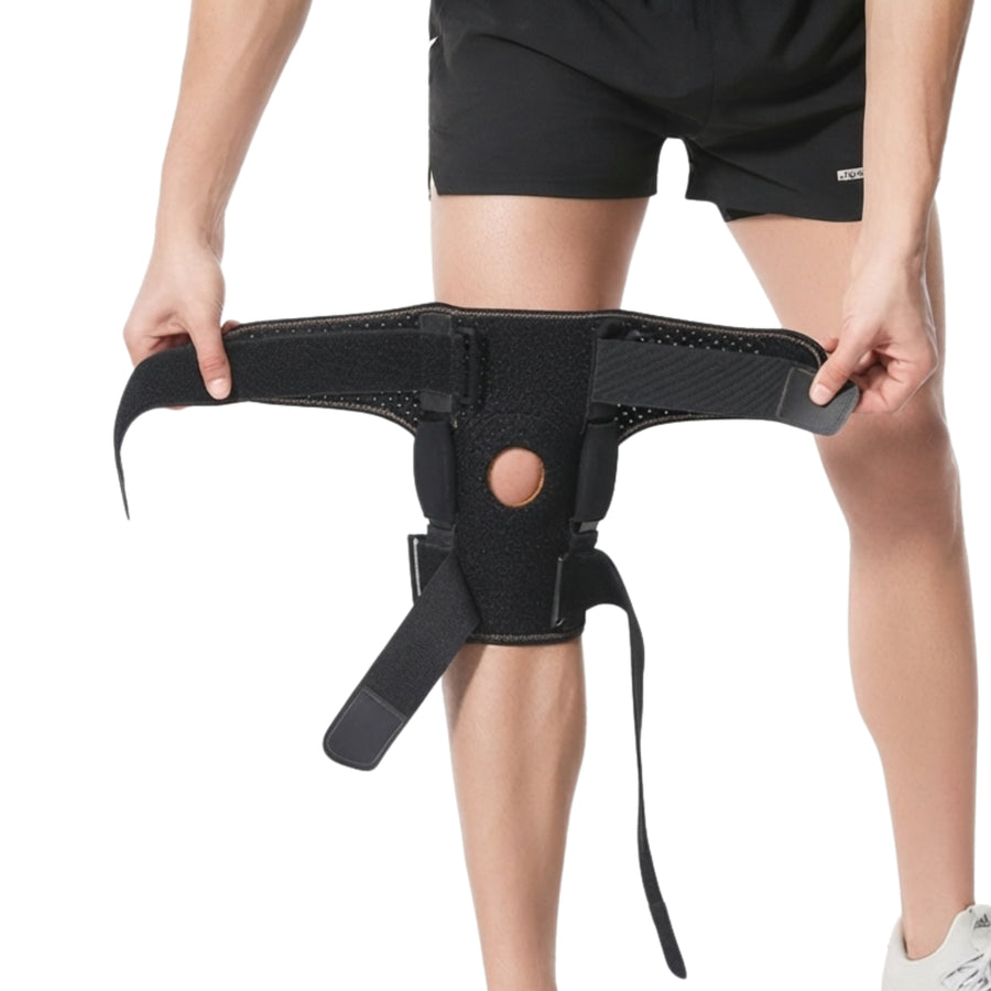 Støttebind til knæ med strap og SBR-støtte